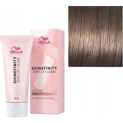 Wella Shinefinity Zero Lift Glaze 04/07 Natural Bitter Chocolate 60 ml