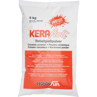 HobbyFun Keraflott - vysoce pevná bílá odlévací hmota 5 kg
