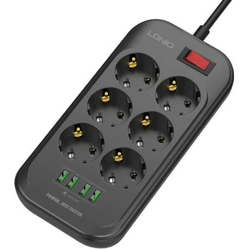 Image 1 of LDNIO 6 Plug 4 USB (SE6403)