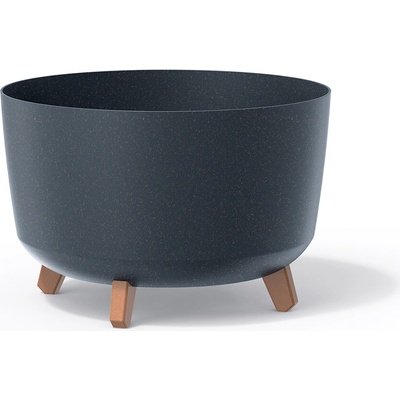 PROSPERPLAST Kvetináč GRACIA STANDARD ECO WOOD 28,5 cm antracit