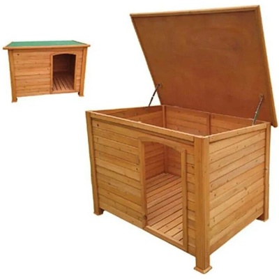 MacHook Psí bouda FLAT dřevěná 127 x 95 x 95 cm – Sleviste.cz