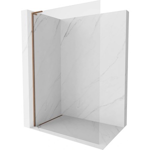 Mexen Kioto-X L стена за душ Walk-in 50 x 200 cm, прозрачно 10 mm, розово злато - 800-050-107-60-00-X (800-050-107-60-00-X)