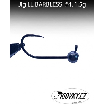 Jigovky.cz Jigová hlavička LL BARBLESS vel.4 1,5g 5 ks