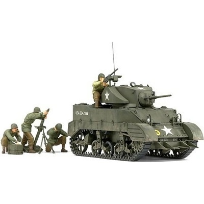 Tamiya M5A1 Light tank with mortar 1:35
