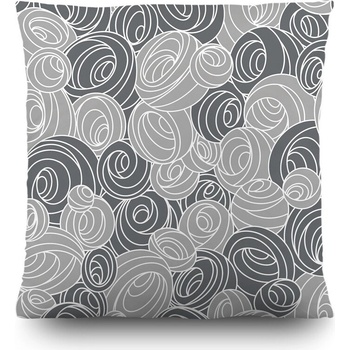 AG Art Vankúš Špirály sivá 45x45