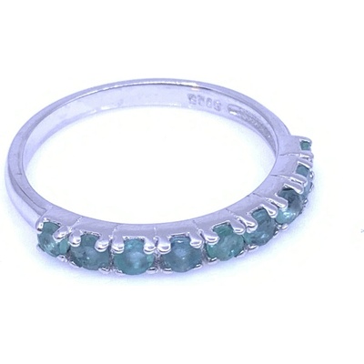 Jan Kos jewellery Stříbrný prsten se smaragdem MHT 7769 SD59