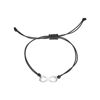 Šperky4U Černý textilní nekonečno ON017-K