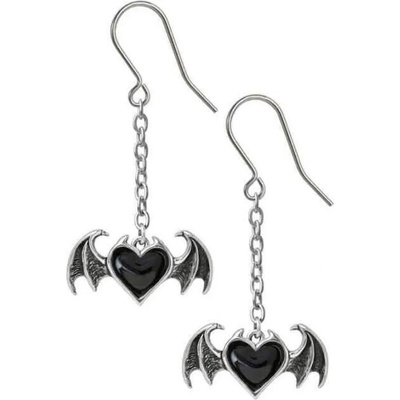Alchemy gothic Обици ALCHEMY GOTHIC - Black Soul - Pewter - E443