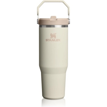 STANLEY IceFlow Flip Straw 2.0 Tumbler неръждаема термобутилка за вода Cream 890ml