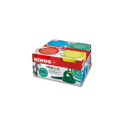 Modelovací hmota Kores Magik Clay základní barvy, 4 x 40 g