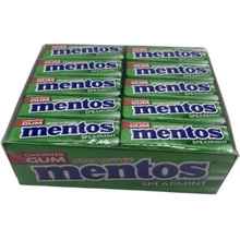 Mentos Sugarfree Chewing Gum Spearmint Karton 40 x 13,5g