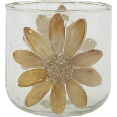 Chic Antique Skleněný svícen Dried Flower, přírodní barva, sklo