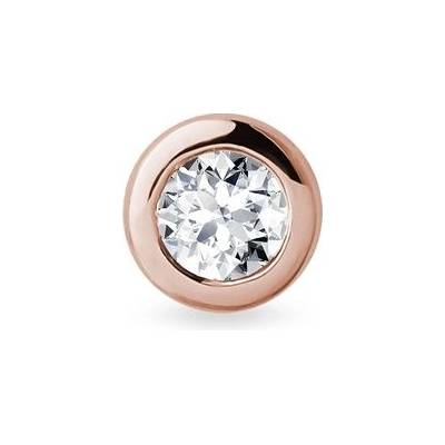 Klenota jedna bezel z růžového zlata E0662204S