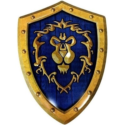 WORLD OF WARCRAFT - kovový štít, erb na zeď "Alliance Shield" 26 x 35 cm, ABYPLA035