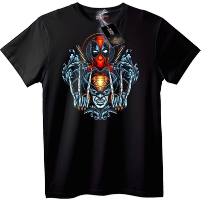 Тениска Fusion Deadpool & Wolverine - 2XL, White