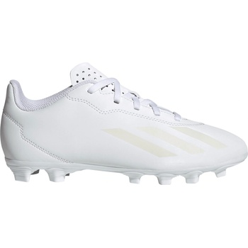 adidas Детски футболни бутонки Adidas X Crazyfast. 4 Flexible Ground Childrens Football Boots - White/White