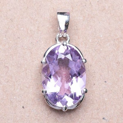 Nefertitis Přívěsek stříbrný s velkým broušeným Pink ametystem 015657 PAM NF15785