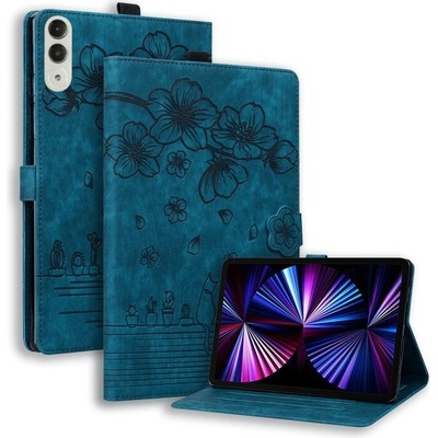 Vsetkonamobil 143943 ART BLOSSOM Zaklápací obal pre Lenovo Idea Tab Pro Gen 2 tmavomodrý