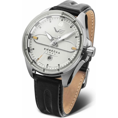 Vostok Europe NH35/325A494 čierny kožený remienok
