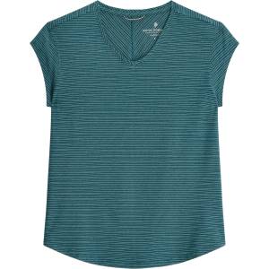Royal Robbins Дамска тениска Royal robbins Women's Vacationer V-Neck S/S T-shirt - Balsam Str - размер XS (916-4587-0511)