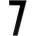 Design Letters Цифра 7 Architect Numbers 50 мм (302020107)
