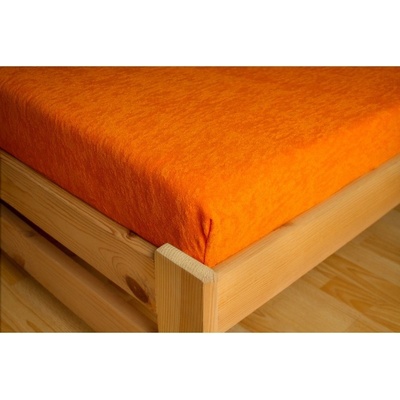 Live Roya Premium froté prostěradlo oranžové 180x200