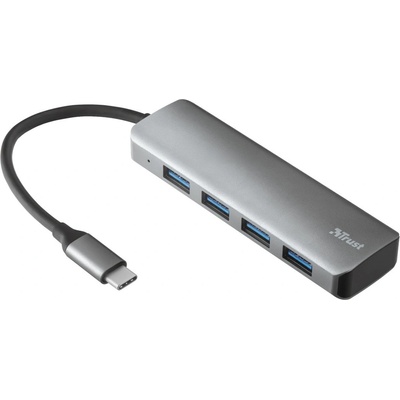 Trust Halyx Aluminium USB-C to 4-Port USB-A 3.2 Hub 23328