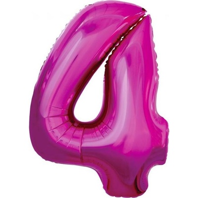 Godan balloons Fóliový balónek Number 4 růžový 92 cm