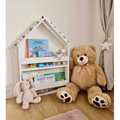 Dětská knihovna Domeček, bílá – Hledejceny.cz