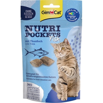 GimCat Nutri Pockets Fish s tuňákem 6 x 60 g