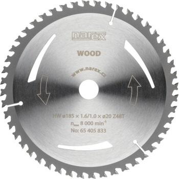 Narex Pilový kotouč WOOD 185 x 1.6/1.0 x 20 Z48T 65405833