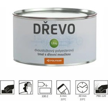 BKP POLYKAR dřevo 1,5 kg