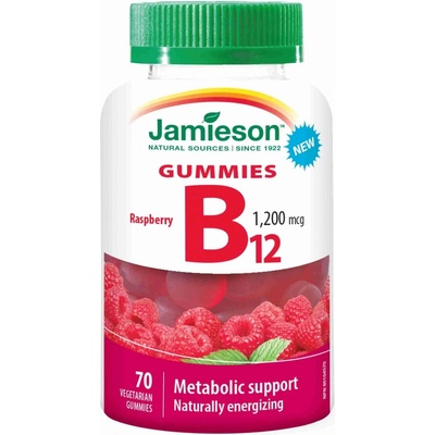 Jamieson B12 Gummies Malina 1200 mcg 70 želé pastiliek