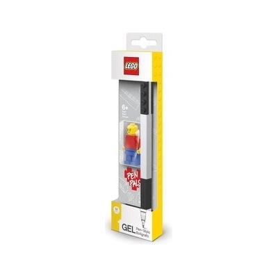 LEGO Gélové pero s minifigúrkou - čierne