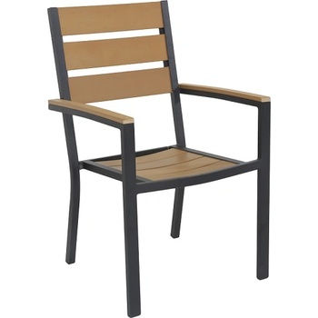 Mira-N Стол с подлакътник plastic wood natural (019520)