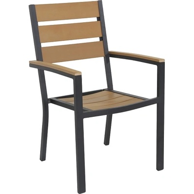 Mira-N Стол с подлакътник plastic wood natural (019520)