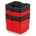 Prosperplast Пластмасови кутии 157x140x105mm Черно/червено 4бр (KXBS1614-S411/3020)
