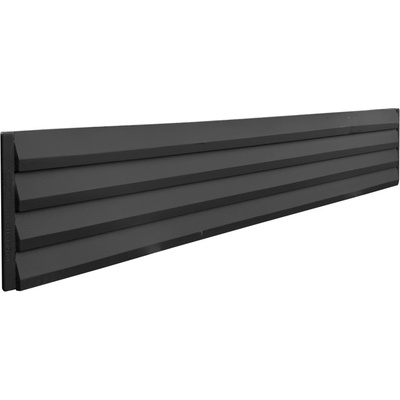 Betonová deska plotová Magicrete – jednostranná, 207 x 40 cm, lamely, Grafen