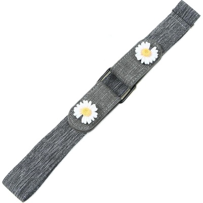 Amparo Miranda Pružný pásek Flower šedá