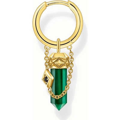 Thomas Sabo kusová náušnica Malachite CR724-414-6