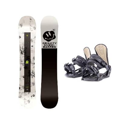 Gravity Flash 24/25 juniorský snowboard + Beany Junior vázání - 130 cm + S - EU 36-38