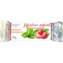 Josef's snacks Máta s jahodou tyčinka bez lepku 33 g