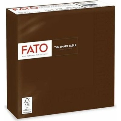 FATO Ubrousky 1/4 ohyb 33x33cm Smart Table čokoláda 50ks