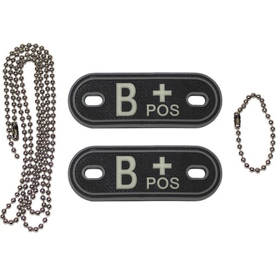 Identifikační známka MFH Dog tag B POS - černá