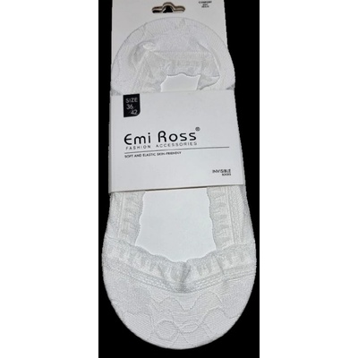 Emi Ross Krajkové ťapky do balerín se silikonem 2 bílá