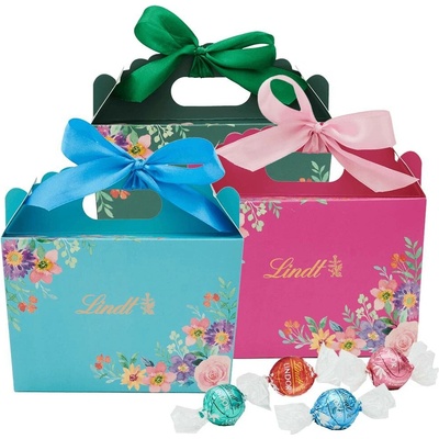 Pralinky Lindor v květinkovém košíku 0,6 kg