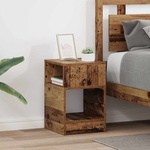 vidaXL Крайна масичка 2 бр. Старо дърво 30, 5 x 30 x 45 см (890909)