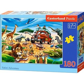 Castorland Safari Adventure 180 pcs Пъзел 180 броя Анимации (287321) (287321)