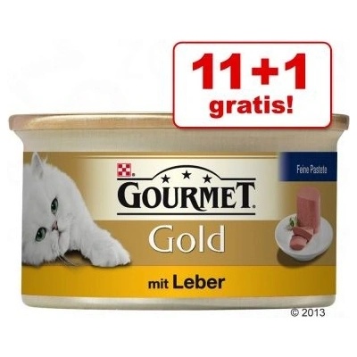 Gourmet Gold jemná paštika hovädzie mäso 12 x 85 g