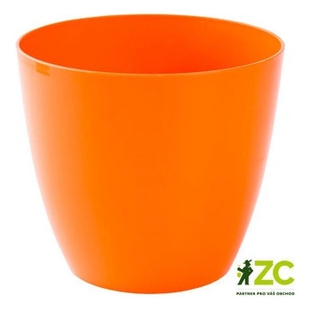 Plastkon dekorativní Ella lesklá 25 cm oranžová